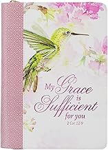 Journal Classic Zip Pink My Grace 2 Cor 12:9