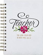 Journal Sprial-Bound Fuchsia The Lord Is With You Zeph 3:17