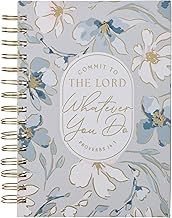 Journal Spiral-bound Floral Commit to the Lord Prov 16:3