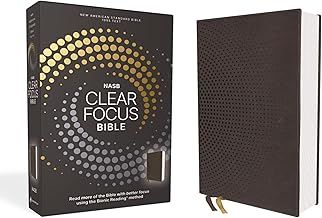 NASB Clear Focus Bible Leather Soft