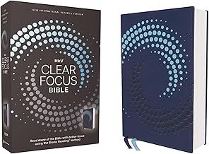 NIRV Clear Focus Bible Leather Soft Blue