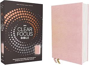 NIV Clear Focus Leather Soft Pink