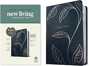 NLT Personal Size Giant Print Filament Leather Like Blue