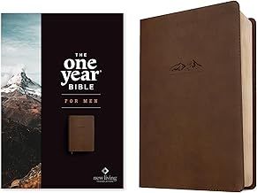 NLT One Year Bible for Men Leather Like Brown