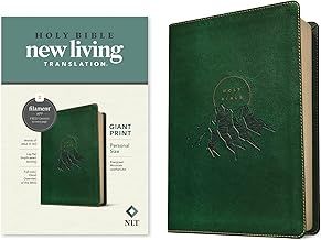 NLT Bible Personal Size Giant Print Evergreen Mountain Red Letter
