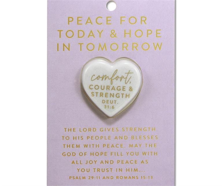Heart Stone Card Peace for Tomorrow