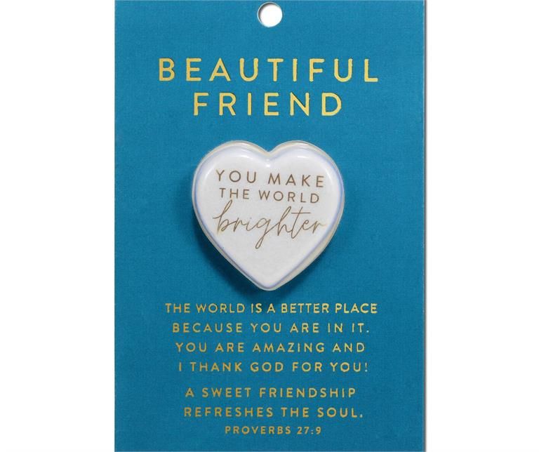 Heart Stone Card Beautiful Friend