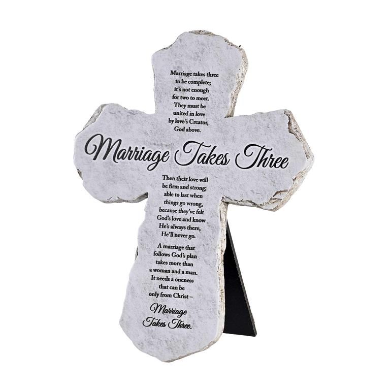Tabletop Cross Marriage Takes Three
