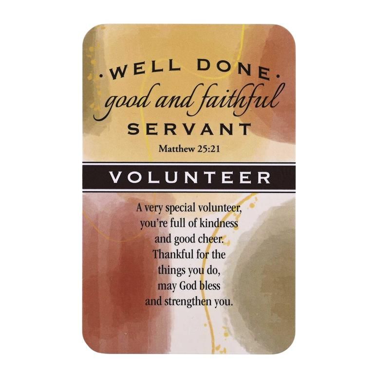 Pocket Bookmark Well Done Good and Faithful