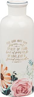 Table Vase God Has Not Given Us A Spirt of Fear 1 Tim 1:7