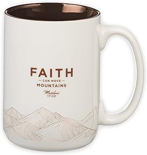 Mug White Faith Mountains Matt 17:20