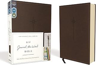 NIV Journal the Word Bible Leathersoft Brown