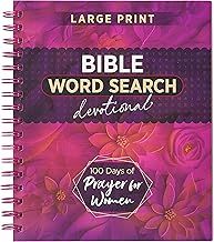 Large Print Bible Word Search Devotional 100 Days of Prayer for Women