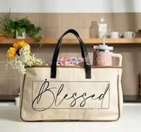 Canvas Tote Blessed