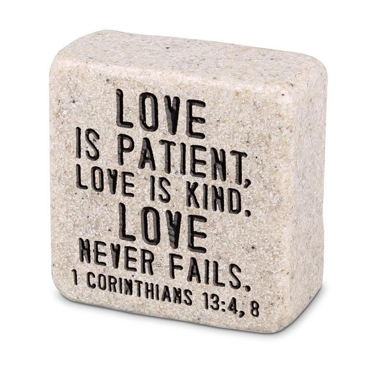 Tabletop Scripture Stone Love 1 Cor. 13
