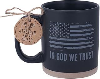 Mug in God We Trust Black 16 oz