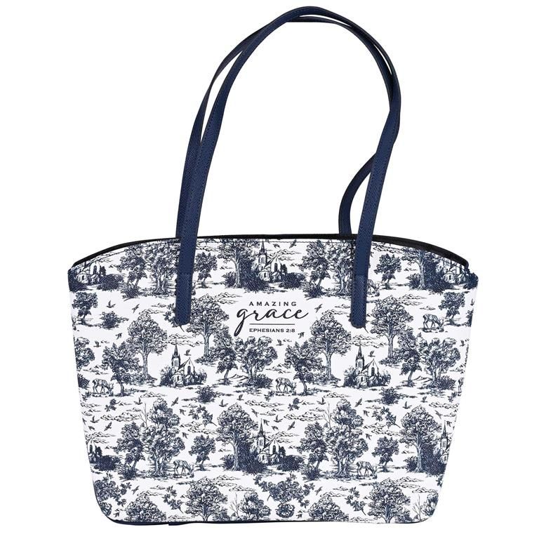 Bible Case Grace Church Toile Wedge XL