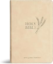 KJV Giant Print Reference Bible - Cream Leathertouch