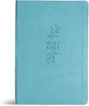 KJV Giant Print Reference Bible - Blue Leathertouch