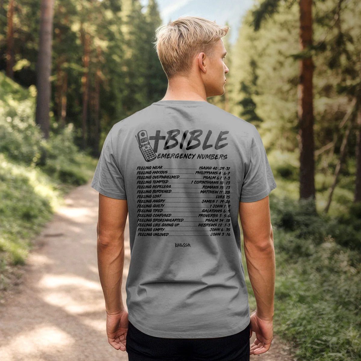 Bible Emergency Numbers Tee, Size: S