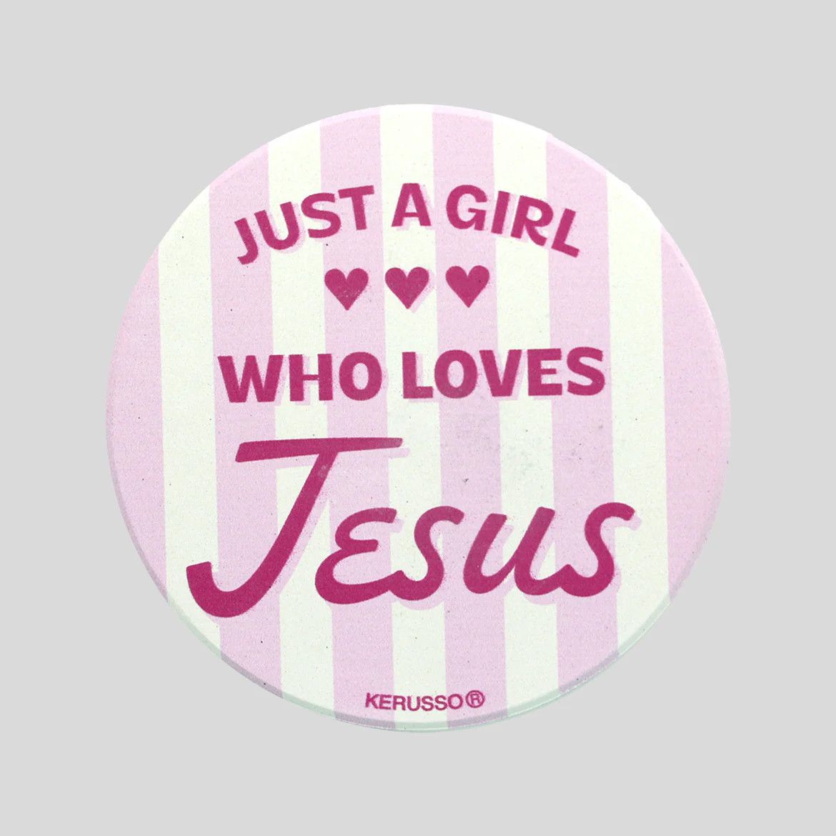Just A Girl Who Loves Jesus - Auto Coaster