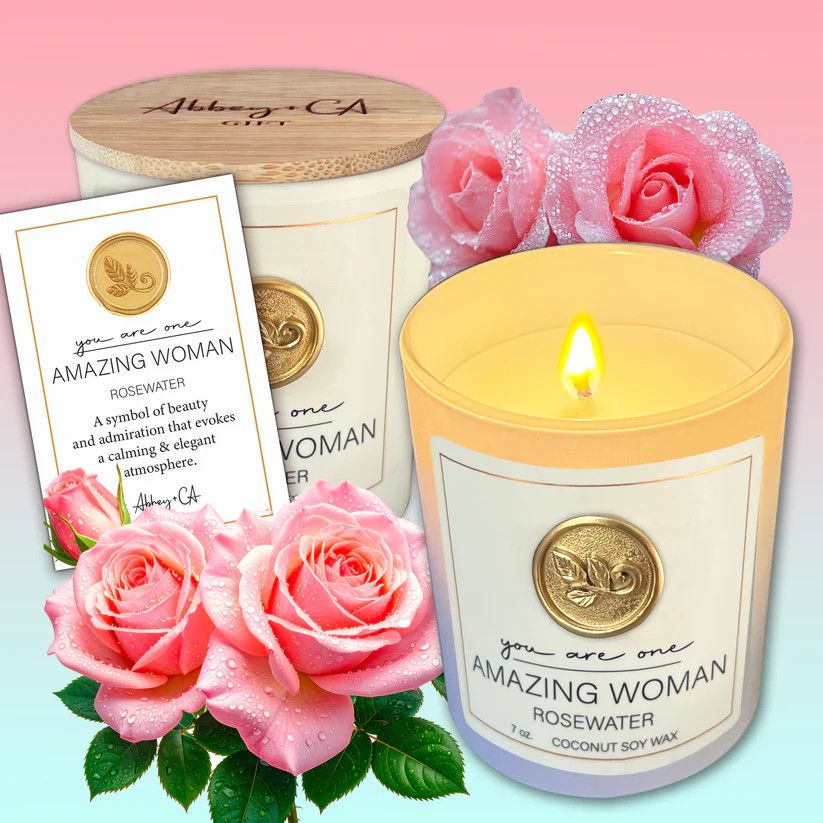 Amazing Woman Rosewater 7 oz Candle