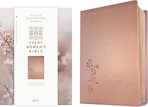 KJV Every Woman's Bible, Filament Enabled (LeatherLike, Rose Gold, Red Letter)