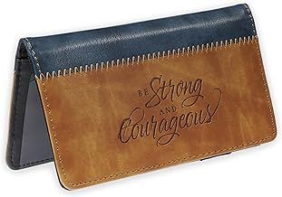 Checkbook Wallet Two-tone Strong &amp; Courageous  Josh 1:9