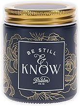 Glass Candle w/Screw Top Lid Navy be Still Psa. 46:10