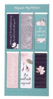 Magnetic Bookmark Set of 6 - It Is Well