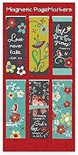 Magnetic Scripture Bookmark Set with Bible Verse: God's Love Never Fails