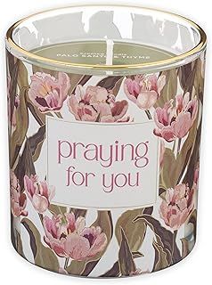 Praying for You Encouraging Message, Floral Design, Palo Santo &amp; Thyme Scent