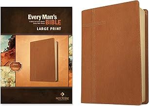 Every Man's Bible NLT, Large Print (LeatherLike, Pursuit Saddle Tan)