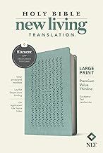 Large Print NLT Teal Thinline Filament Bible