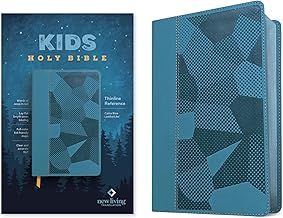 NLT Kids Thinline Reference Bible - Camo Blue