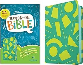 NLT Hands-On Bible (Third Edition) Green Lines and Shapes LeatherLike