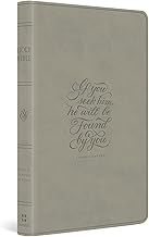 ESV Large Print Value Thinline Bible - Stone Trutone, 1 Chron. 28:9