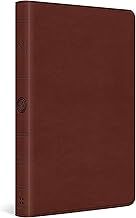 ESV Large Print Value Thinline Bible - Chestnut Trutone