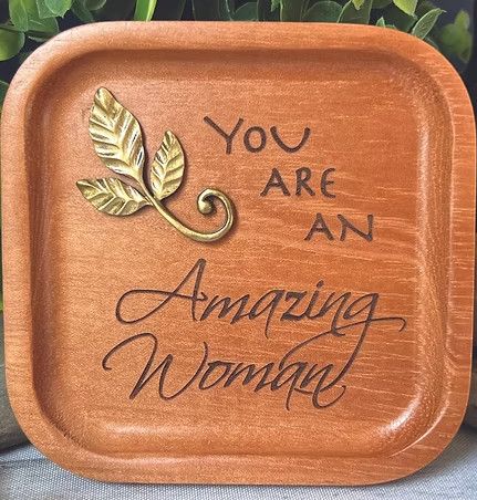 Amazing Women Cedar Prayer Tray