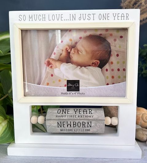 So Much Love... In Just One Year Bqaby Picture Frame