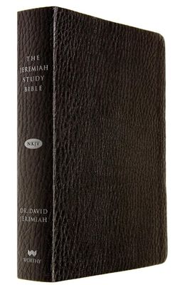 NKJV  Red Letter The Jeremiah Study Bible - Black LeatherLuxe