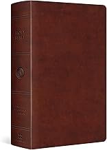 ESV Giant Print Red Letter Personal Size Bible - TruTone Chestnut