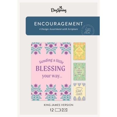 Encouragement Cards with KJV Verses (12 pk w/ 4 designs)