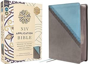 NIV Application Bible Leathersoft Teal Grey