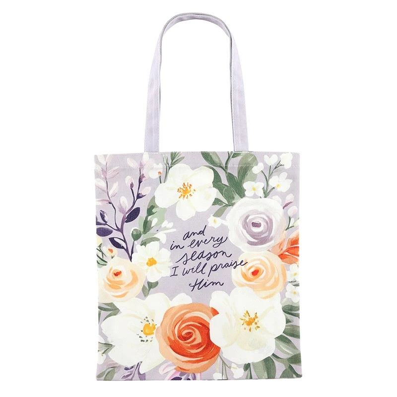 Blooms Grace Canvas Tote Bag - And in Every Season