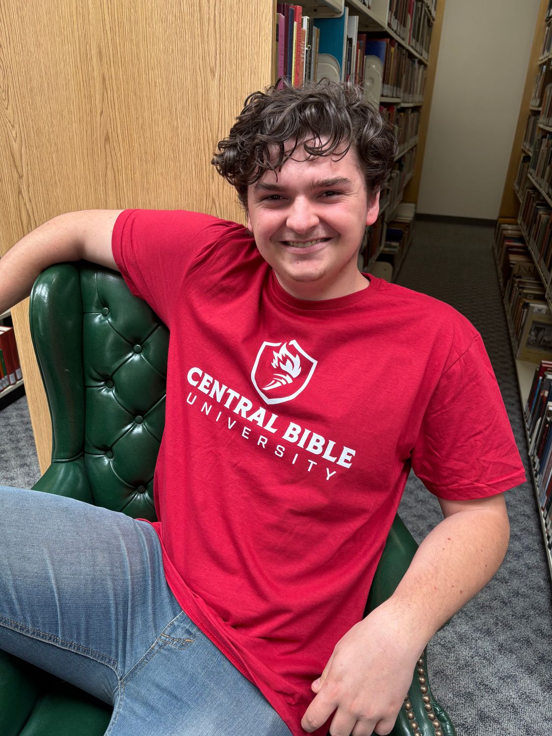CBU logo tee, Color: Red, Size: S