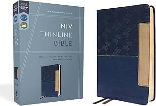 NIV Thinline Bible (Comfort Print) - Blue Leathersoft