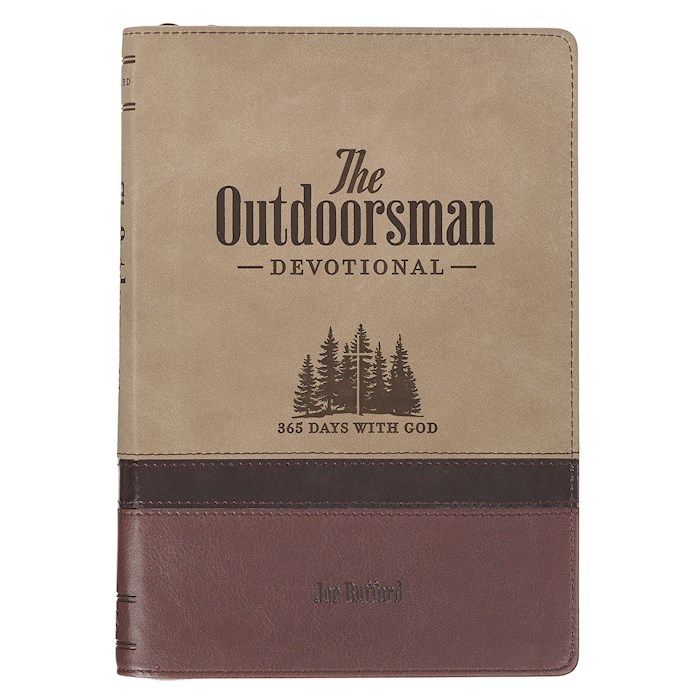The Outdoorsman Devotional-Brown Faux Leather