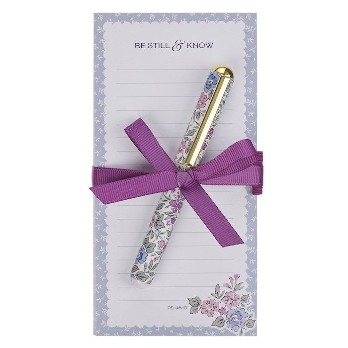 Magnetic Shopping List W/Pen Be Still And Know Ps. 46:10