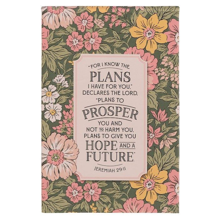 Notepad Hardcover Pink Floral Hope &amp; A Future Jer. 29:11
